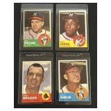 1963 Milwaukee Braves 4 Card Lot