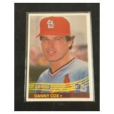 Rookie Card 1984 Donruss Danny Cox