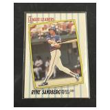 1987 Fleer Leaders HOF Ryne Sandberg Card