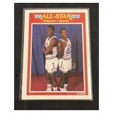 1989 Fleer HOF Olajuwon / Drexler Card