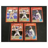 1990 5 Card Baseball Lot