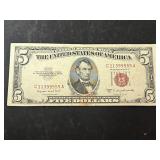 1953B $5 Red Seal Note