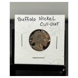1935 Buffalo Nickel Cut Out