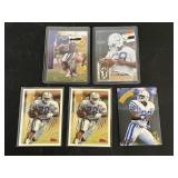 Marshall Faulk 5 Card Rookie Lot