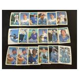 1980s Royals 18 Card Lot