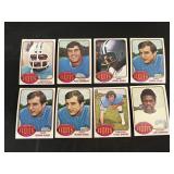 1976 Lions 8 Card Lot