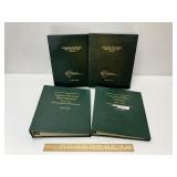 3 Empty Coin Collecting Books