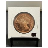 Gold Indian Coin Design 1 Oz Copper Round