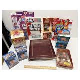 Large Lot of Sports Card Packs Boxes & Food Contai