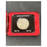 1970 Manitoba Canadian Dollar Coin