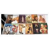 12 1972 Playboy Magazines