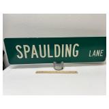 Spaulding Lane Road Sign