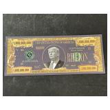 $1 Billion Trump Commemorative Note