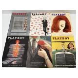 6 1960 Playboy Magazines