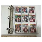 Binder Of Topps 1987 Football Cards