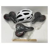 Bontrager Bike Helmet & 3 Bike Seats