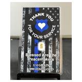 Thank You for Your Service 1/4 Grain 24 Karat Gold
