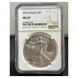 2015 American Silver Eagle NGC MS 69