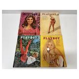 4 1960s Playboy Magazines
