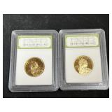 2005S & 2009S Sacajawea Dollars INB DCAM GEM Proof