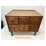 Antique 6 Drawer Small Cabinet