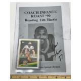 Tim Harris Autographed Card & Program