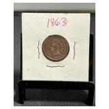 1863 Indian Head Penny