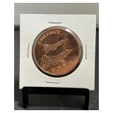 Air Force 1 Oz Copper Round