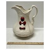 Vintage Black Americana Water Pitcher Ironstone US