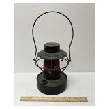 Antique Railroad Lantern Handlan Inc Red Globe