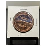 Winchester 73 Rifle 1 Oz Copper Round