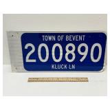 Bevent Address Sign