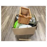 Kitchen Lot Utensils Pans Silverware Coffee Pot Et