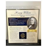 Henry Wilson Vice President Medallion & Stamp Coll