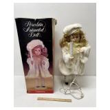 Vintage Santa Best Porcelain Animated Doll