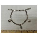 Tiffany & Company Sterling Silver Charm Bracelet