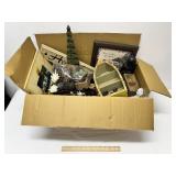 Box Of Assorted Outdoor Cabin Decor