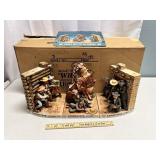 3 Piece Lionstone Whiskey Decanters - Full