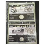 Historic US Coins Kennedy Half & Anthony Dollar