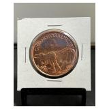Giganotosaurus 1 Oz Copper Round