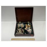 Jewelry Box with Assorted Costume Jewelry
