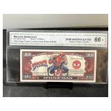 Marvel Spider-Man Note CGA Gem Uncirculated 66
