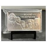 Mount Trumpmore 10 Oz Silver Bar