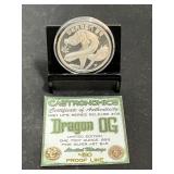Dragon OG 1 Oz Silver Round With COA