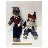 2 Vintage Porcelain Dolls