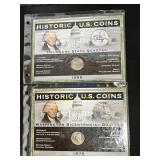 Historic US Coins Washington & State Quarters