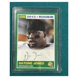 2013 Datone Jones Rookie Autograph Card