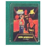 Victor Wembanyama 2019 Gold Lightning Rookie Card