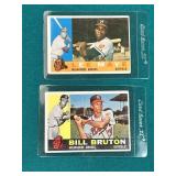 1960s Milwaukee Braves 2 Card Lot