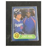 1986 Fleer Valenzuela / Doc Gooden Card